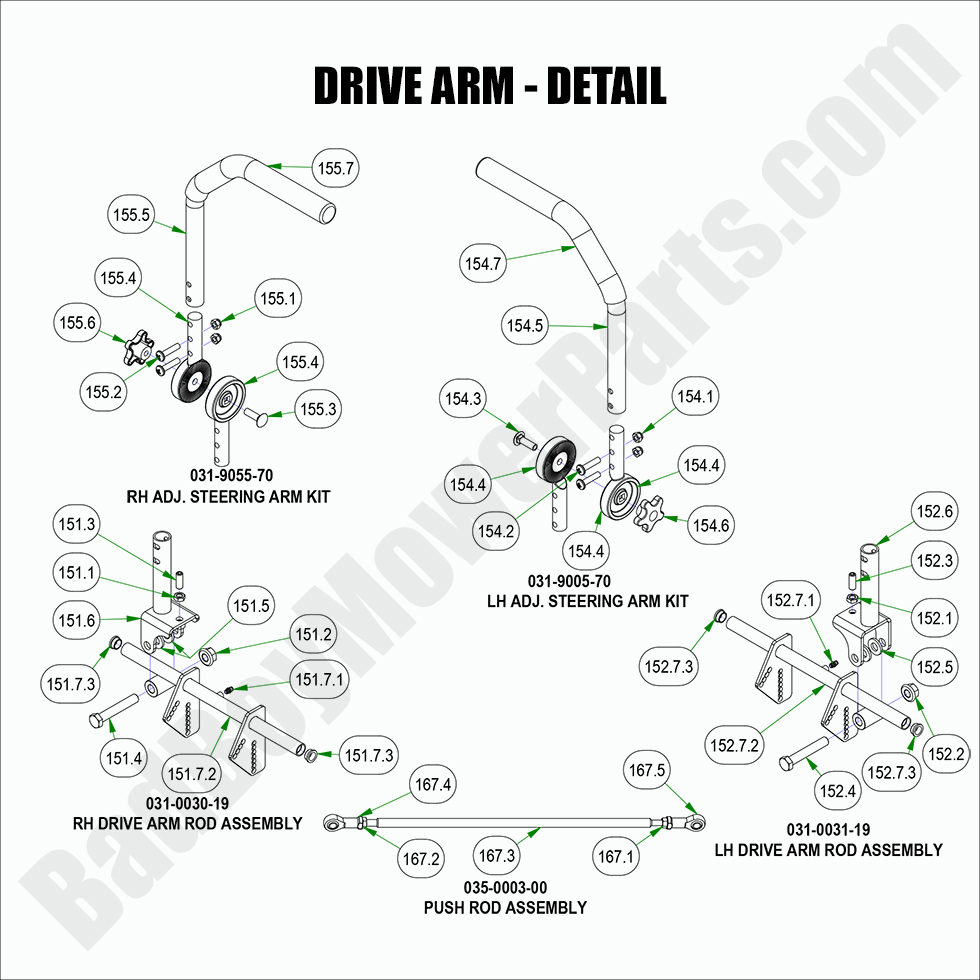 2022 Rebel Drive Arm - Detail